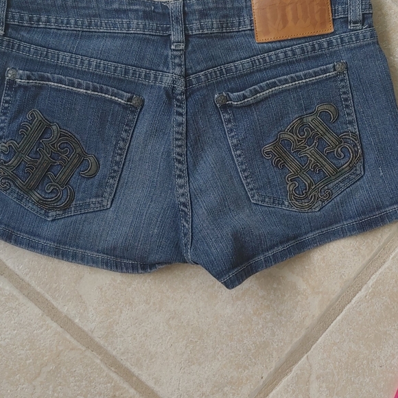 ☀SALE 4 for$20☀ Black Label Pink Jean Short Shorts - Picture 2 of 3